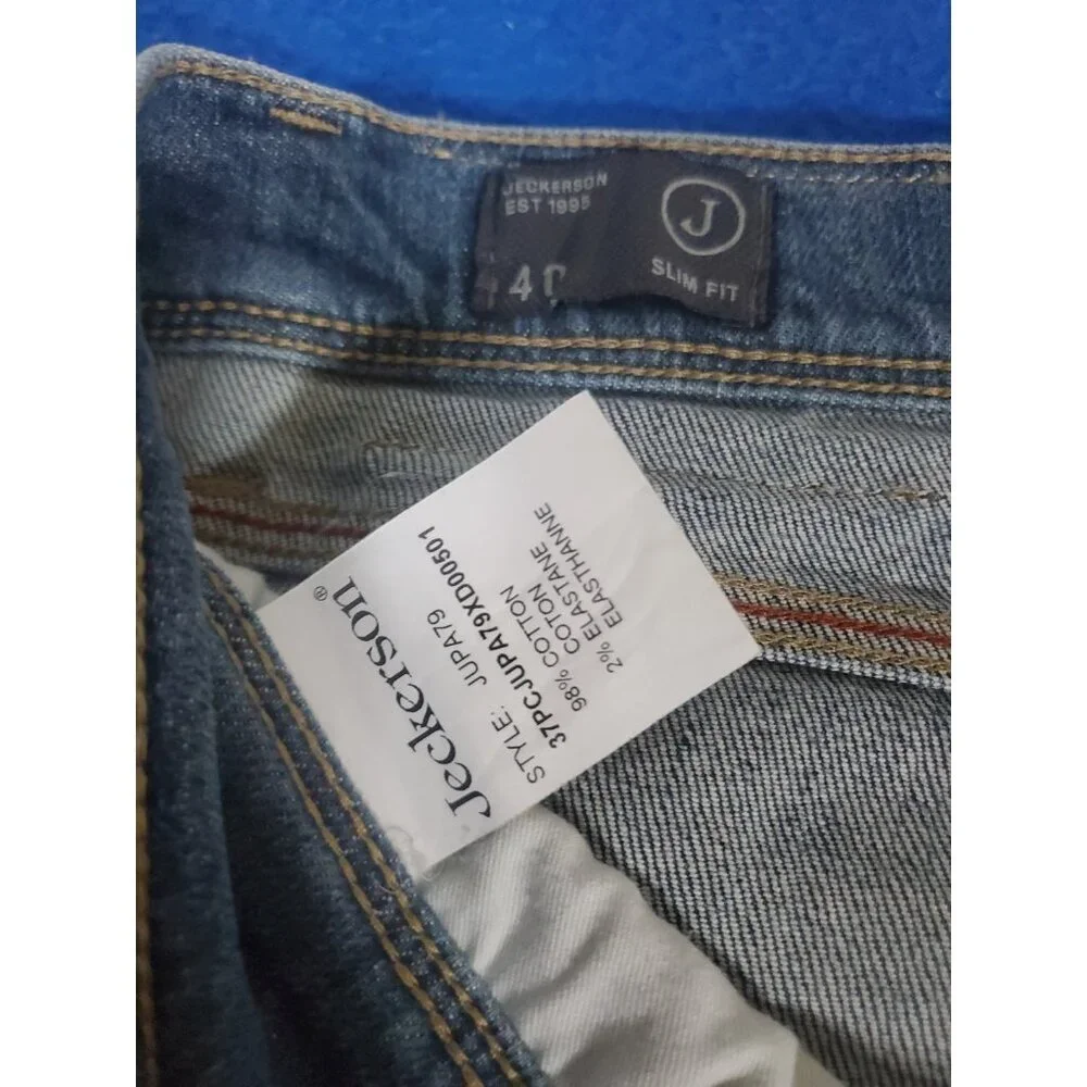 Jeckerson Vintage Slim Fit Boot Cut Denim Jeans Pants Men's Size 40 Jupa79ff